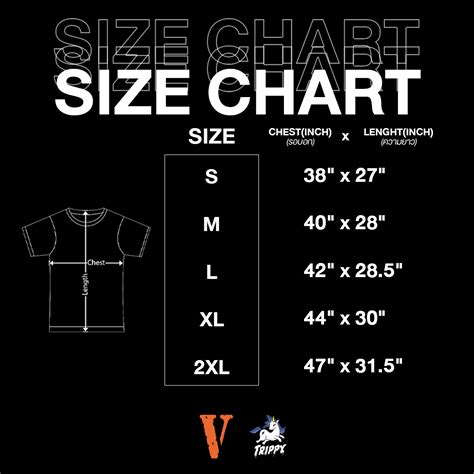 vlone sizing